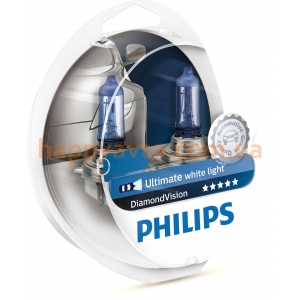 Philips H1  Diamond Vision, 5000K, 2 шт (12258DVS2)
